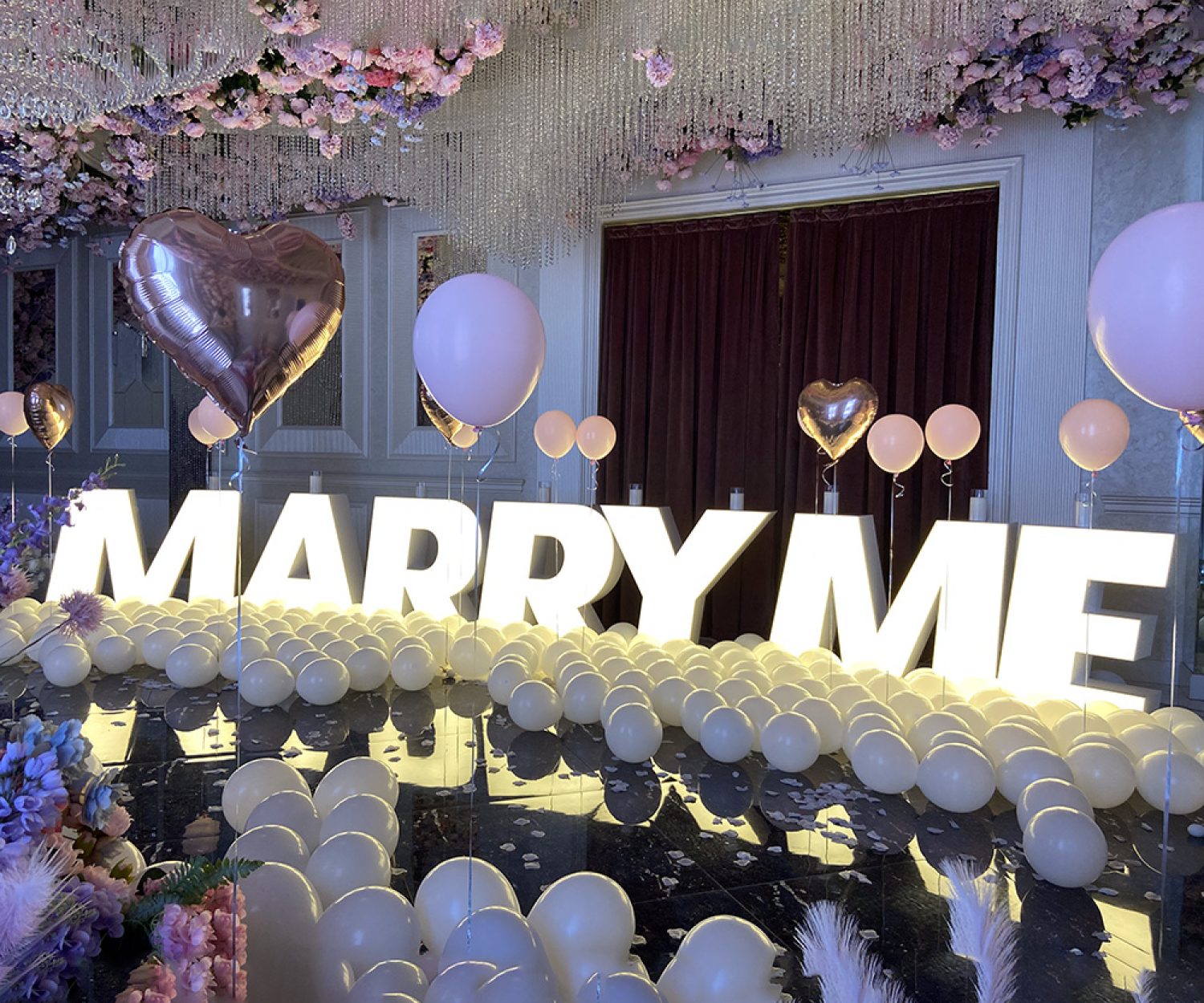 Объемные буквы для Marry Me