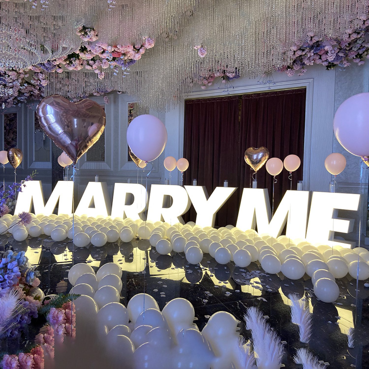 Объемные буквы для Marry Me