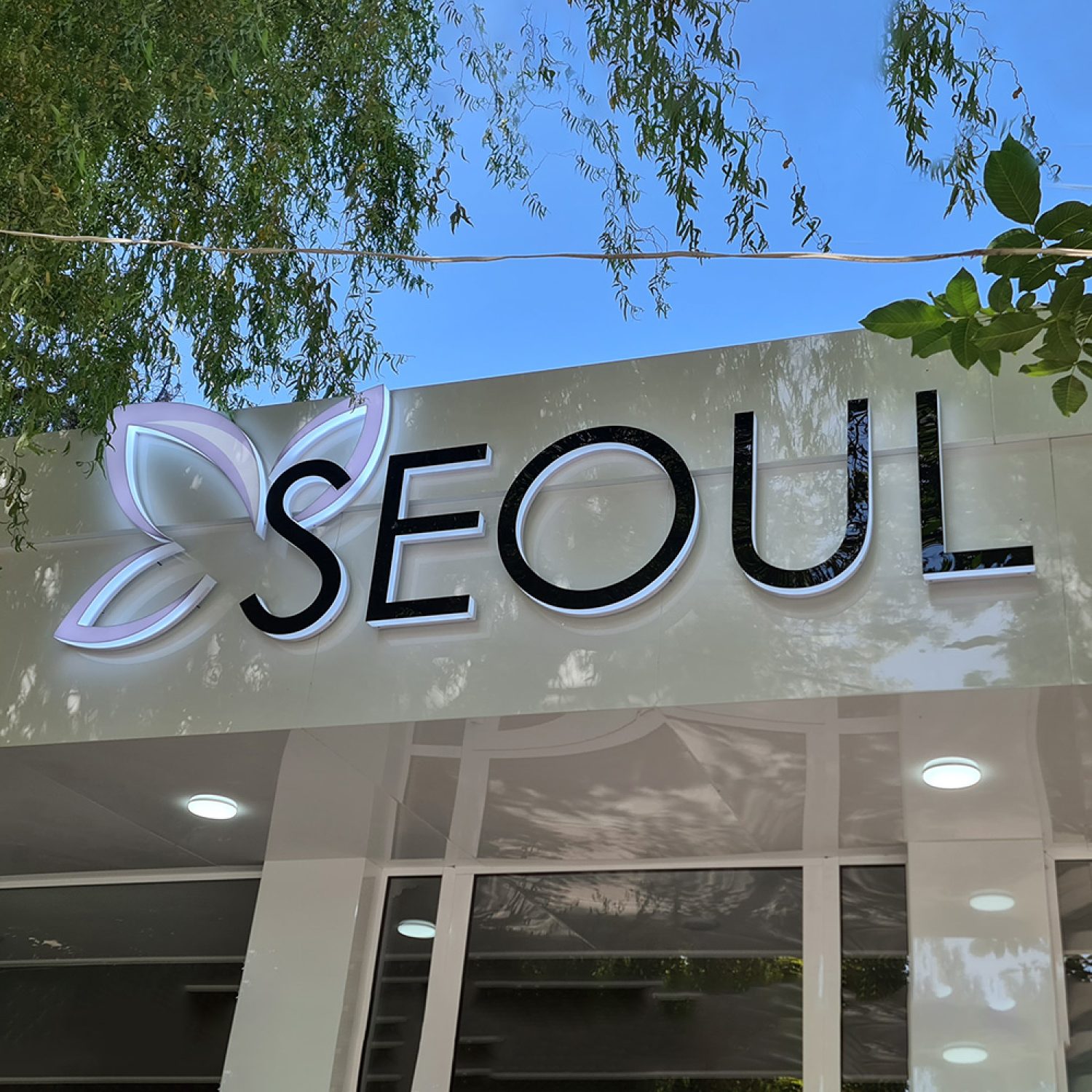 Световые буквы для ресторана Seoul